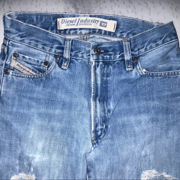 Diesel Industry Womens Fanker Vintage Bootcut Blue Jeans - Picture 1 of 5